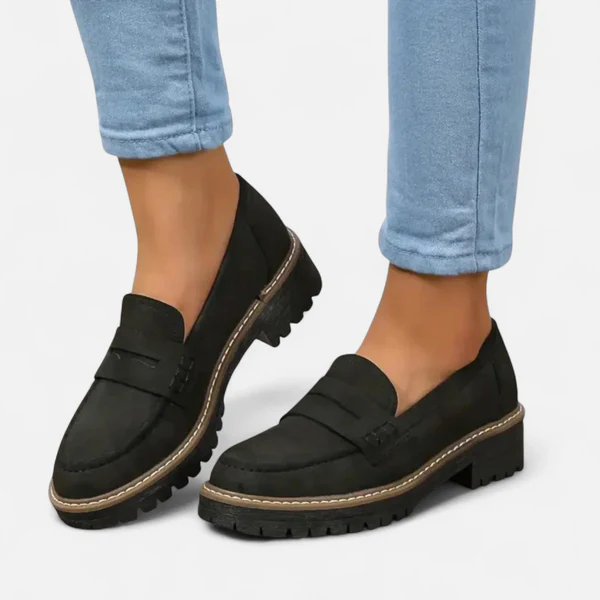 Femmes Mocassins à semelle épaisse premium – Chaussures confortables à talon épais