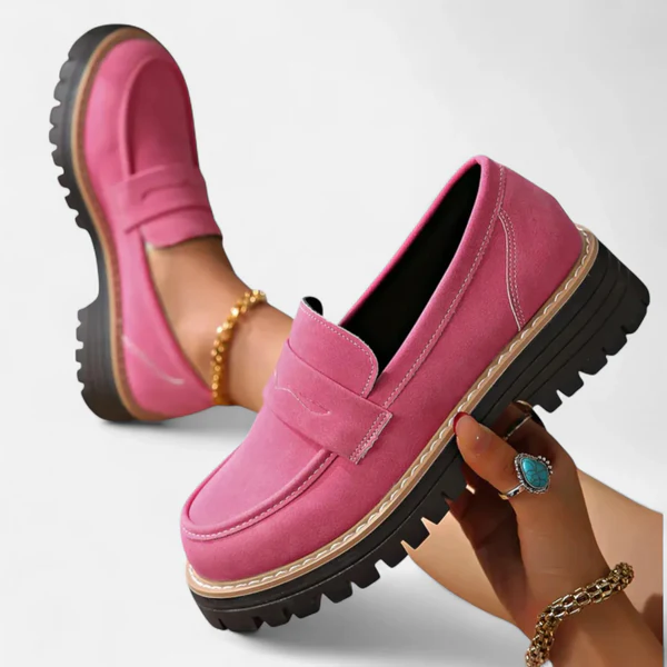 Femmes Mocassins à semelle épaisse premium – Chaussures confortables à talon épais