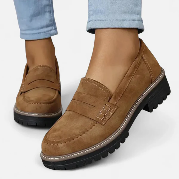Femmes Mocassins à semelle épaisse premium – Chaussures confortables à talon épais