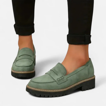 Femmes Mocassins à semelle épaisse premium – Chaussures confortables à talon épais