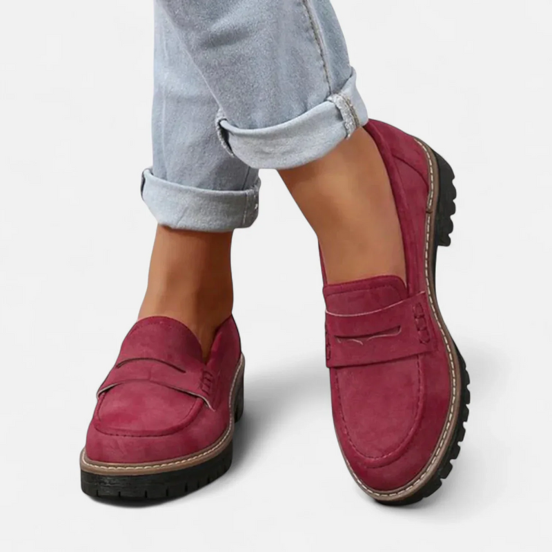 Femmes Mocassins à semelle épaisse premium – Chaussures confortables à talon épais