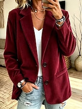 Blazer de pana de mujer - Cálido y casual