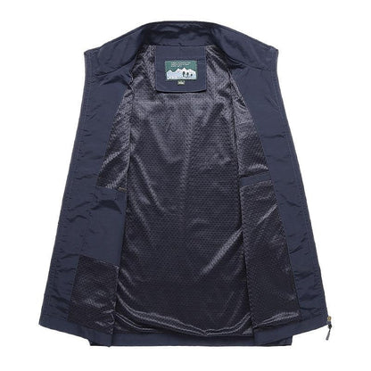 Gilet Zippé Sans Manches Léger et Respirant pour Homme – Vêtement d'Extérieur Polyvalent pour Voyage et Activités de Plein Air