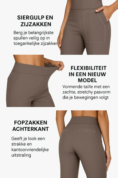 Pantalon de Yoga Doux et Élégant Femme – Activewear Taille Haute