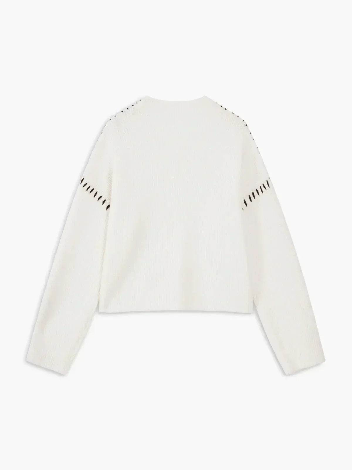 Pull court femme col montant en maille - Moderne et doux