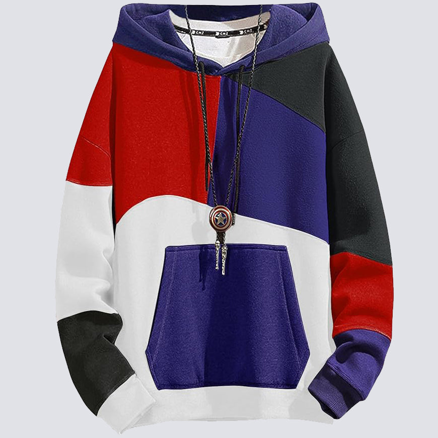 Sweat à Capuche Coloré Moderne et Stylé pour Homme