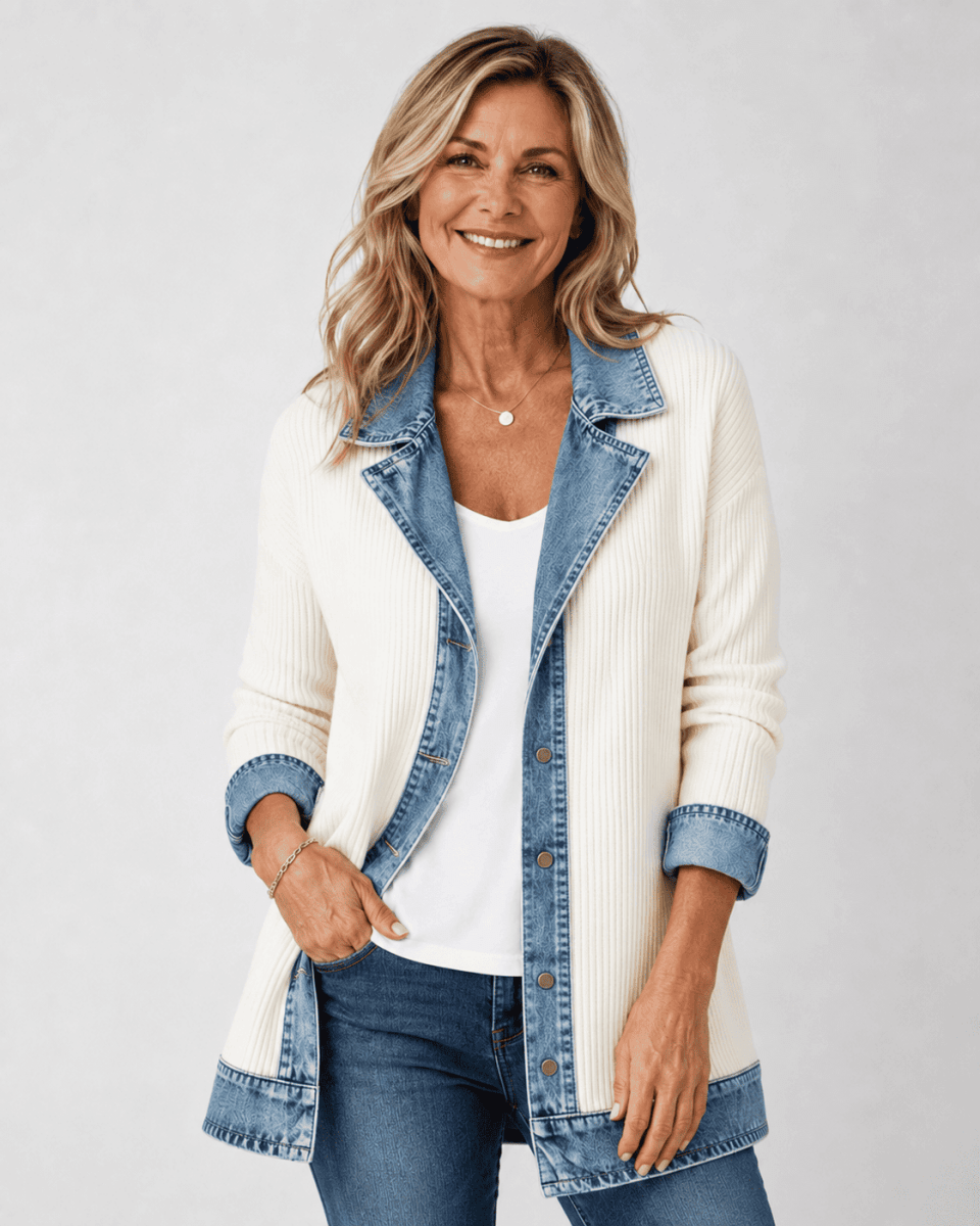 Chaqueta vaquera de mujer de corte relajado: informal y fácil de combinar en capas
