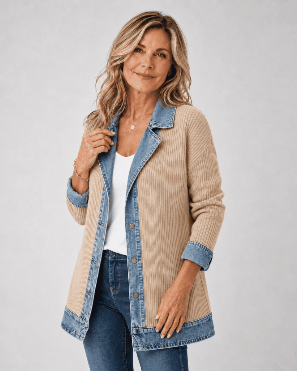 Chaqueta vaquera de mujer de corte relajado: informal y fácil de combinar en capas
