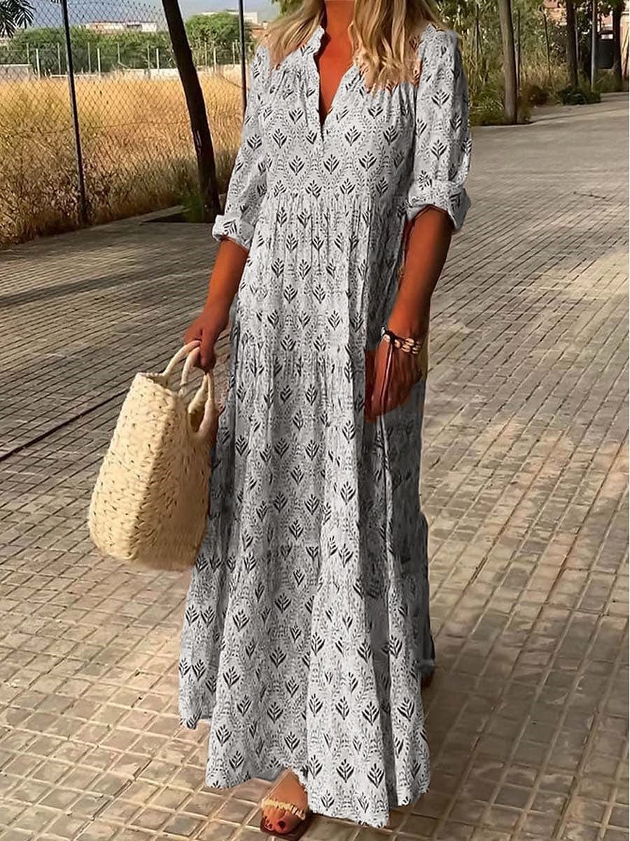 Robe d'Été Romantique en Lin