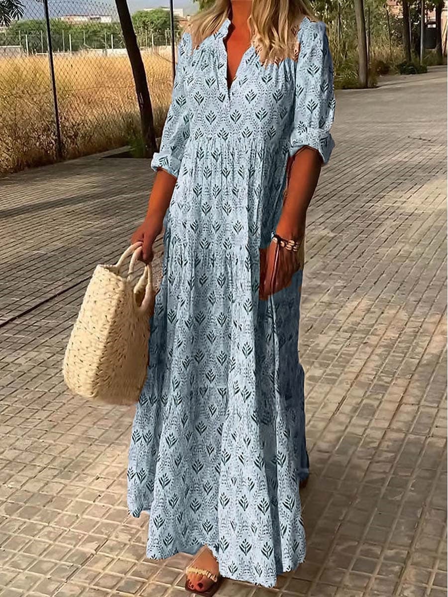Robe d'Été Romantique en Lin