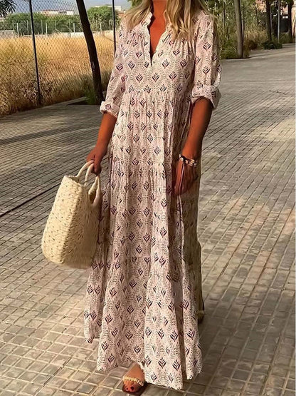 Robe d'Été Romantique en Lin