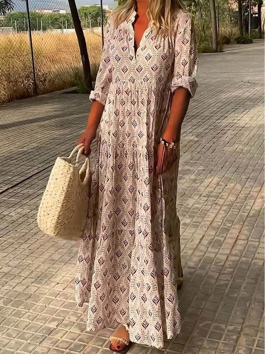 Robe d'Été Romantique en Lin
