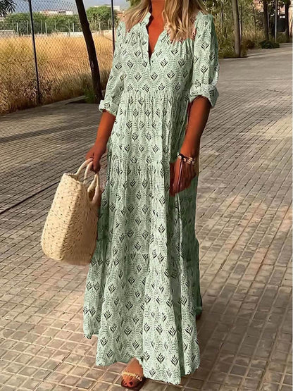Robe d'Été Romantique en Lin