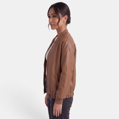 Women’s leather-look biker jacket – Trendy and bold biker style