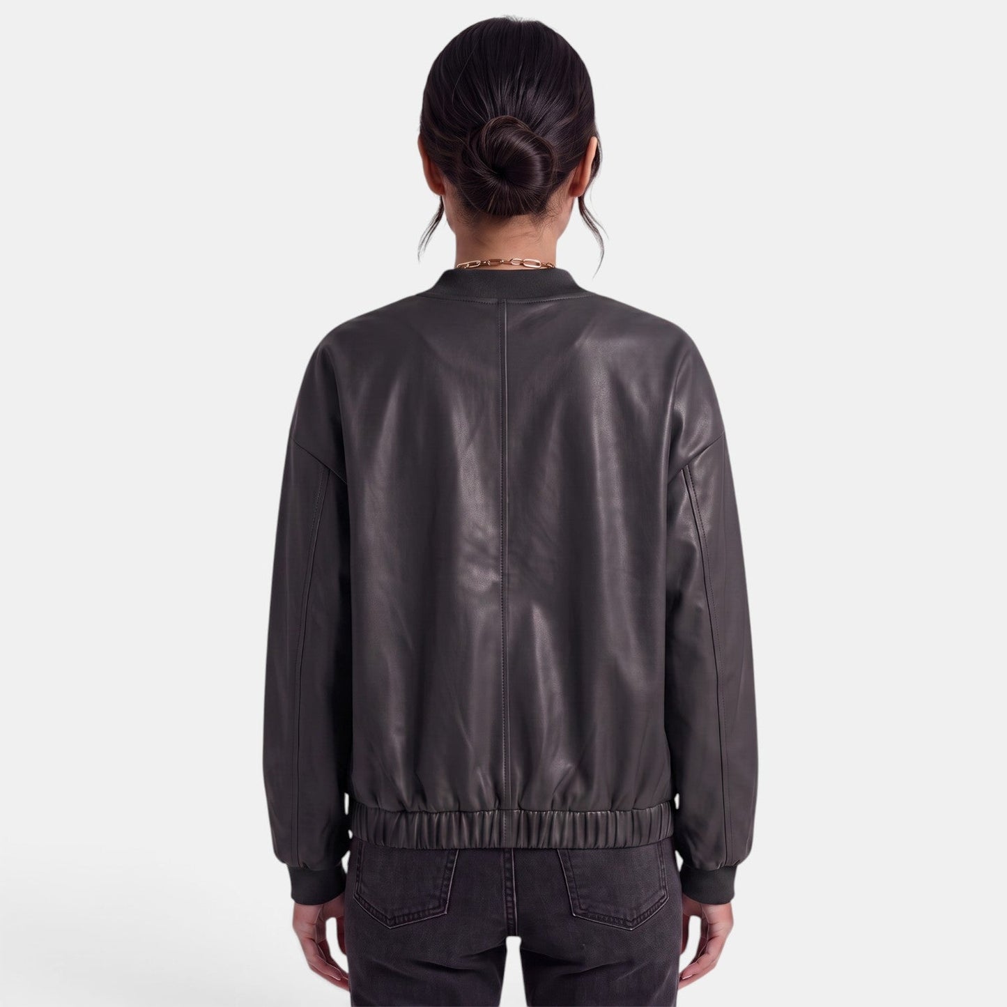 Women’s leather-look biker jacket – Trendy and bold biker style