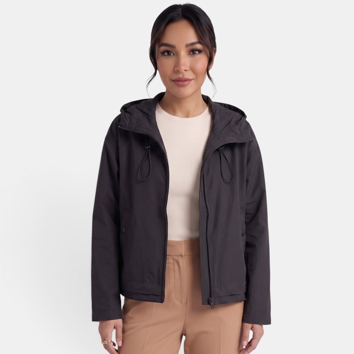 Women’s hooded trench coat – Casual, practical mid-season style