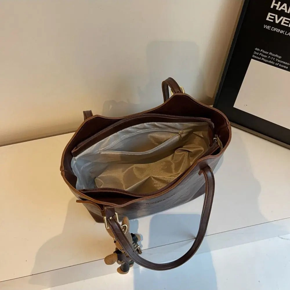 Sac à Bandoulière Élégant en Cuir Végan pour Femme – Sac Quotidien Polyvalent