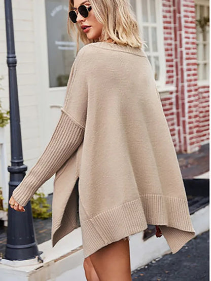 Luksuriøs blød oversize-trøje til kvinder – varm, komfortabel og moderne stil.