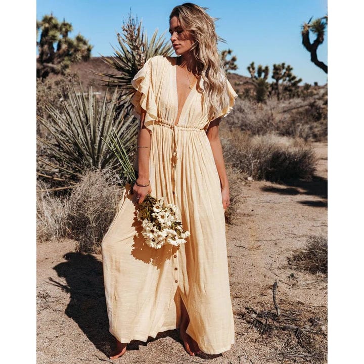 Robe maxi femme style Ibiza fluide et estivale