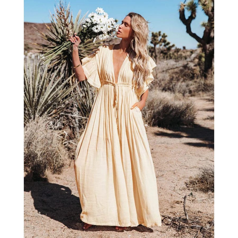 Robe maxi femme style Ibiza fluide et estivale