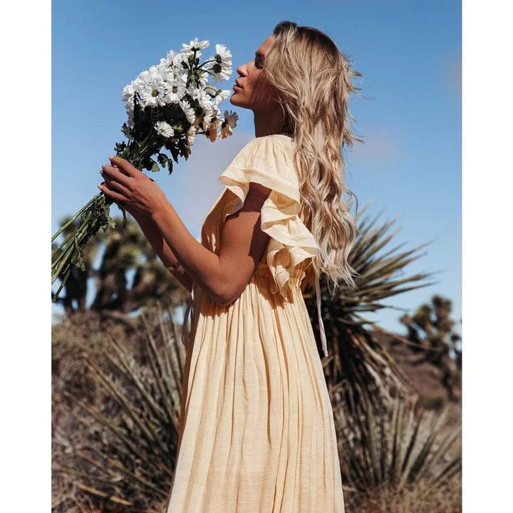 Robe maxi femme style Ibiza fluide et estivale