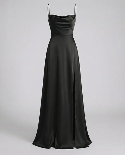 Robe maxi femme fluide a fente - Elegante et flatteuse