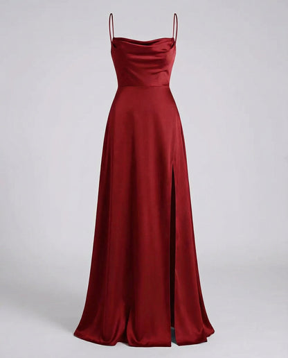 Robe maxi femme fluide a fente - Elegante et flatteuse