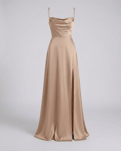 Robe maxi femme fluide a fente - Elegante et flatteuse
