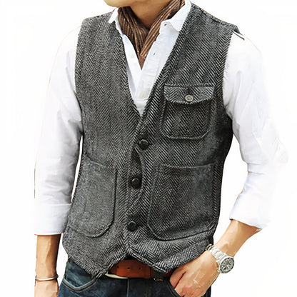 Gilet Homme à Coupe Premium – Élégance au Quotidien