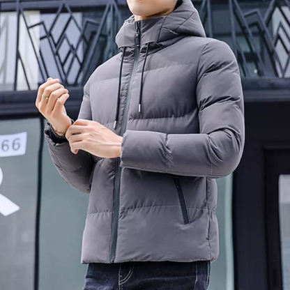 Veste Matelassée à Capuche pour Homme – Extérieur Hiver Durable et Chaud
