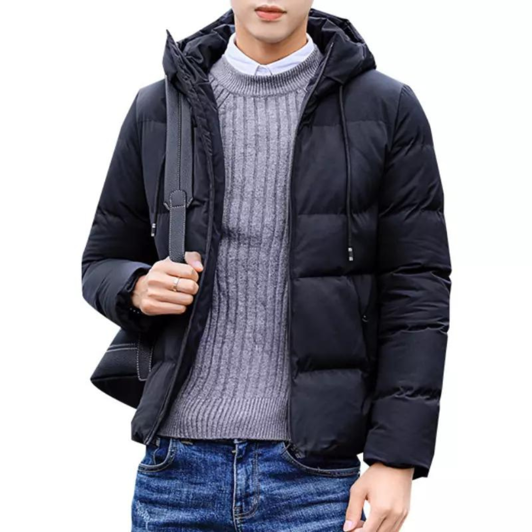 Veste Matelassée à Capuche pour Homme – Extérieur Hiver Durable et Chaud