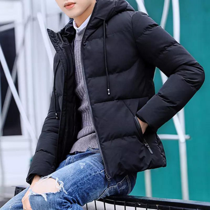 Veste Matelassée à Capuche pour Homme – Extérieur Hiver Durable et Chaud