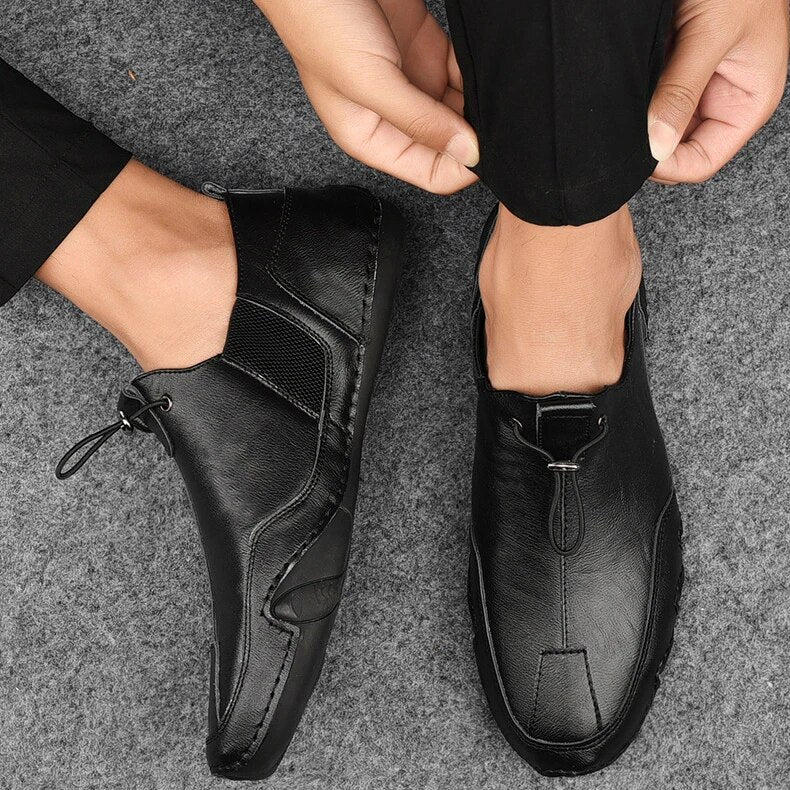 Chaussures Homme à Enfiler – Boucle Avant et Panneaux Latéraux