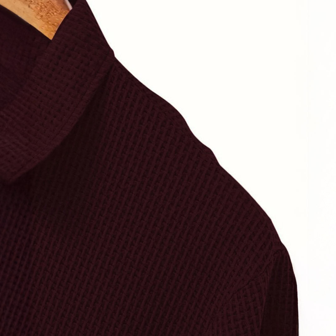 Polo Homme Décontracté Ultra-Doux Extensible – Top Tricot à Manches Courtes Confort