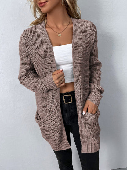 Cardigan lungo da donna con tasche - Elegante e pratico