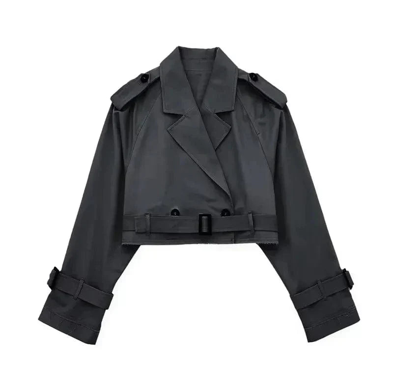 Trench Court Élégant Femme – Manteau Moderne et Court