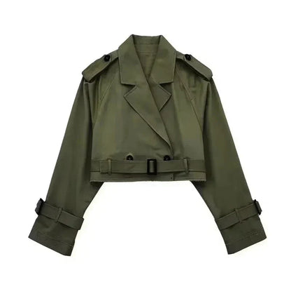 Trench Court Élégant Femme – Manteau Moderne et Court