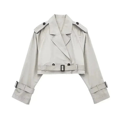 Trench Court Élégant Femme – Manteau Moderne et Court