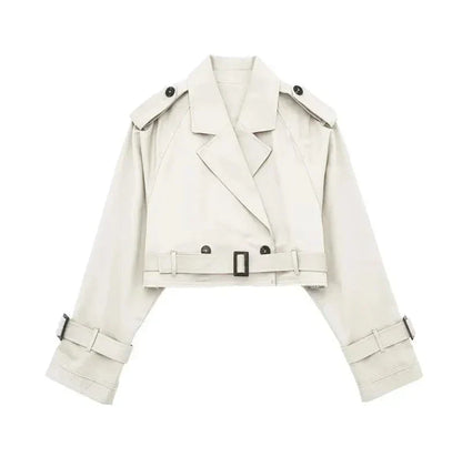 Trench Court Élégant Femme – Manteau Moderne et Court
