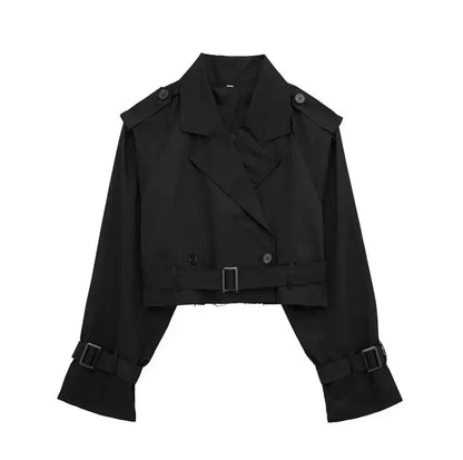 Trench Court Élégant Femme – Manteau Moderne et Court