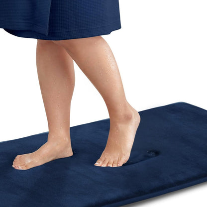 Tapis de Bain en Mousse à Mémoire de Forme Luxe Premium – Tapis de Salle de Bain Antidérapant à Séchage Rapide, Doux et Confortable pour Douche et Baignoire