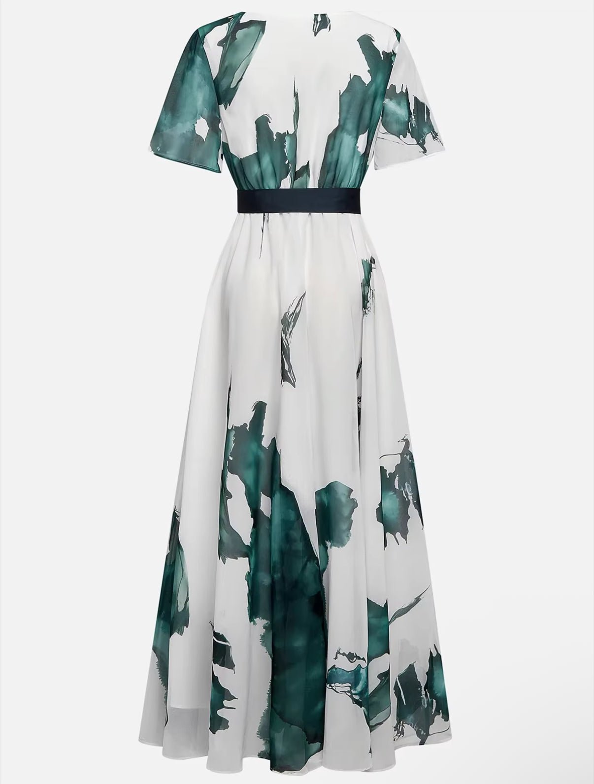 Robe Maxi Femme Imprimé Aquarelle - Robe Longue Fluide Élégante