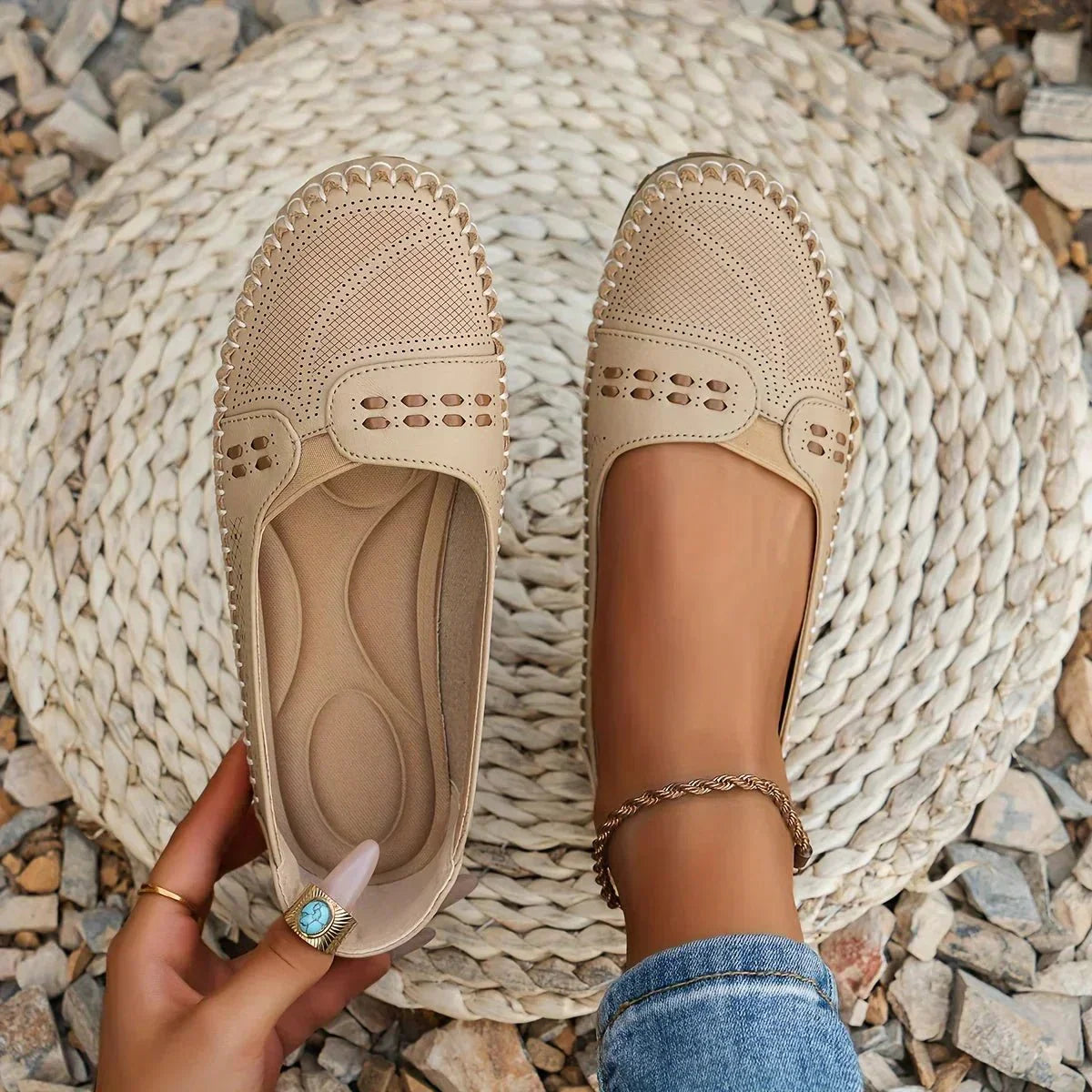 Slip-on mocassins respirants – Instappers au confort optimal