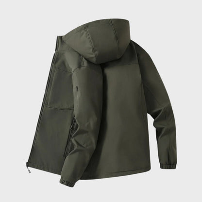Veste à Capuche Imperméable Homme – Look Décontracté et Confortable