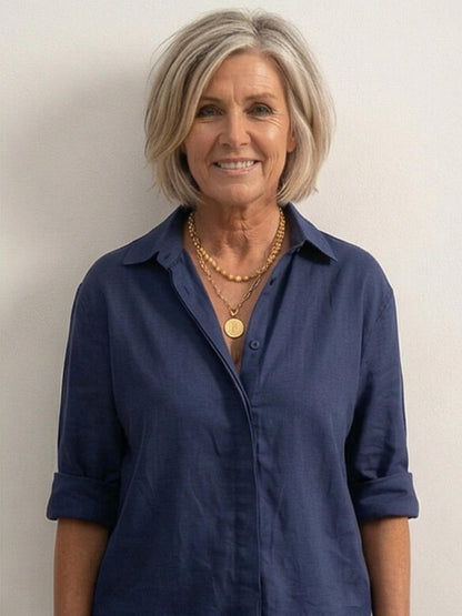 Completo camicia e pantaloni larghi da donna – Chic e fluido