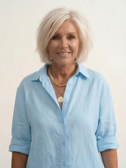 Completo camicia e pantaloni larghi da donna – Chic e fluido