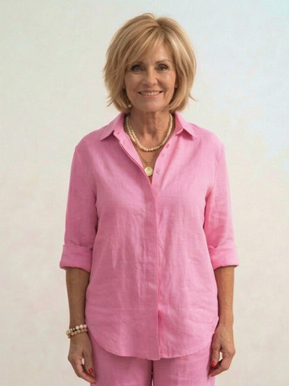 Completo camicia e pantaloni larghi da donna – Chic e fluido