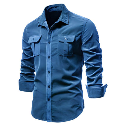 Chemise casual homme coton – Coupe regular, confort et style décontracté