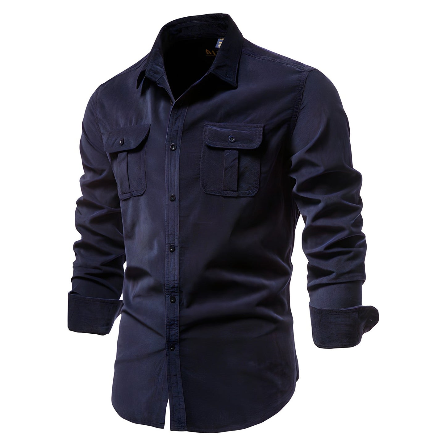 Chemise Utility Homme - Col Classique avec Poches à Rabat