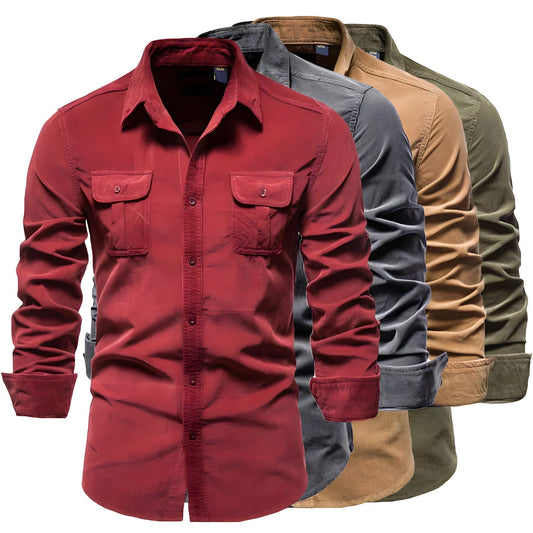 Chemise casual homme coton – Coupe regular, confort et style décontracté